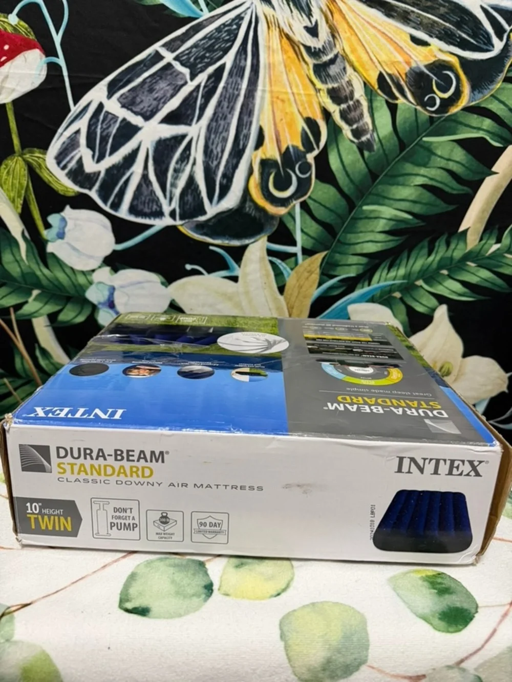 Intex Dura-Beam Standard Air Mattress - Blue